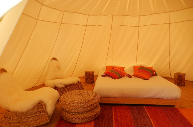 Tipi aménagé pour 2 personnes