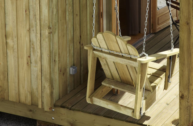 Cabane Farniente - détail terrasse